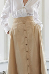 ENCHANTED ELEGANCE MIDI SKIRT - Flying Tomato - Flyclothing LLC