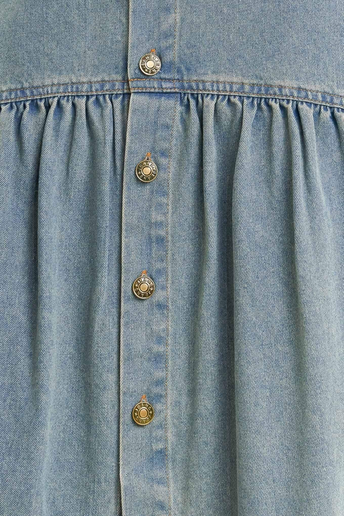 INTRICATE CHARM DENIM MIDI SKIRT - Flying Tomato - Flyclothing LLC
