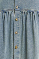 INTRICATE CHARM DENIM MIDI SKIRT - Flying Tomato - Flyclothing LLC