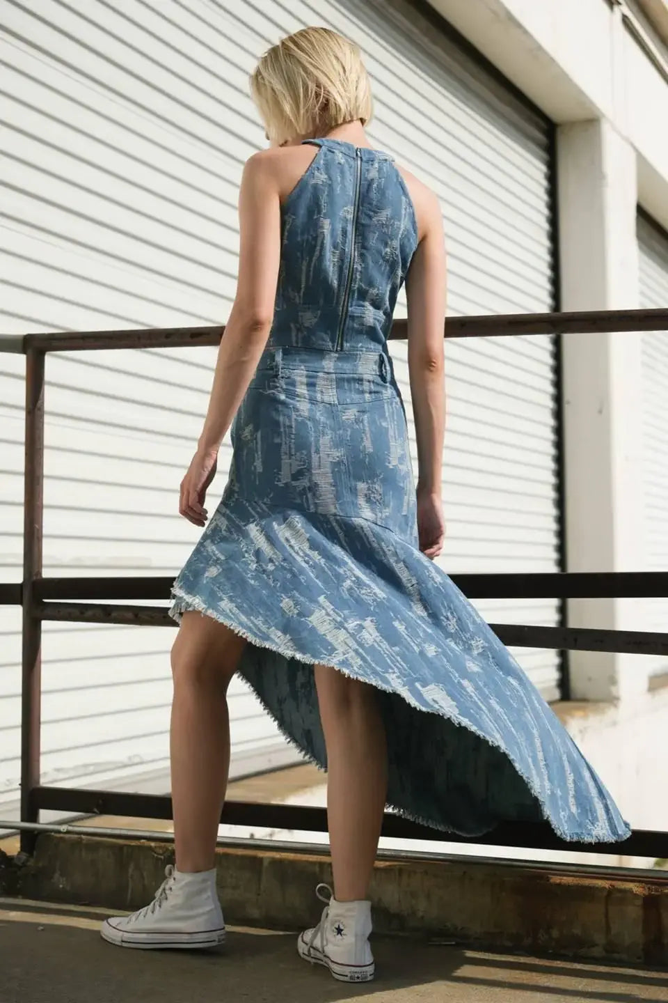 BREEZY ADORATION DENIM SKIRT - Flying Tomato - Flyclothing LLC