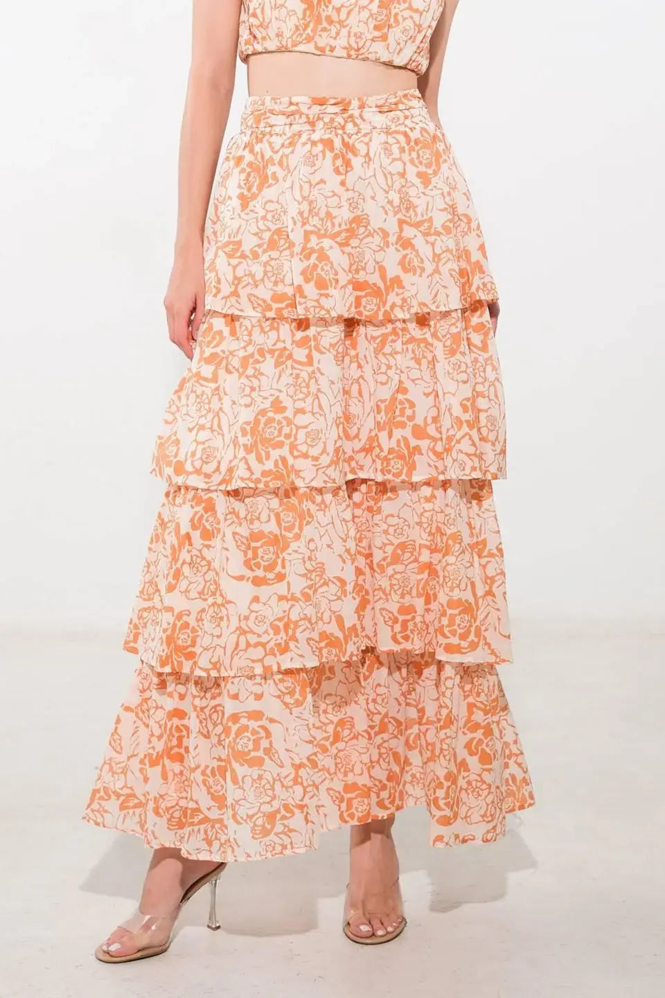 THERE IN MY MIND WOVEN MAXI SKIRT - Flying Tomato - Flyclothing LLC