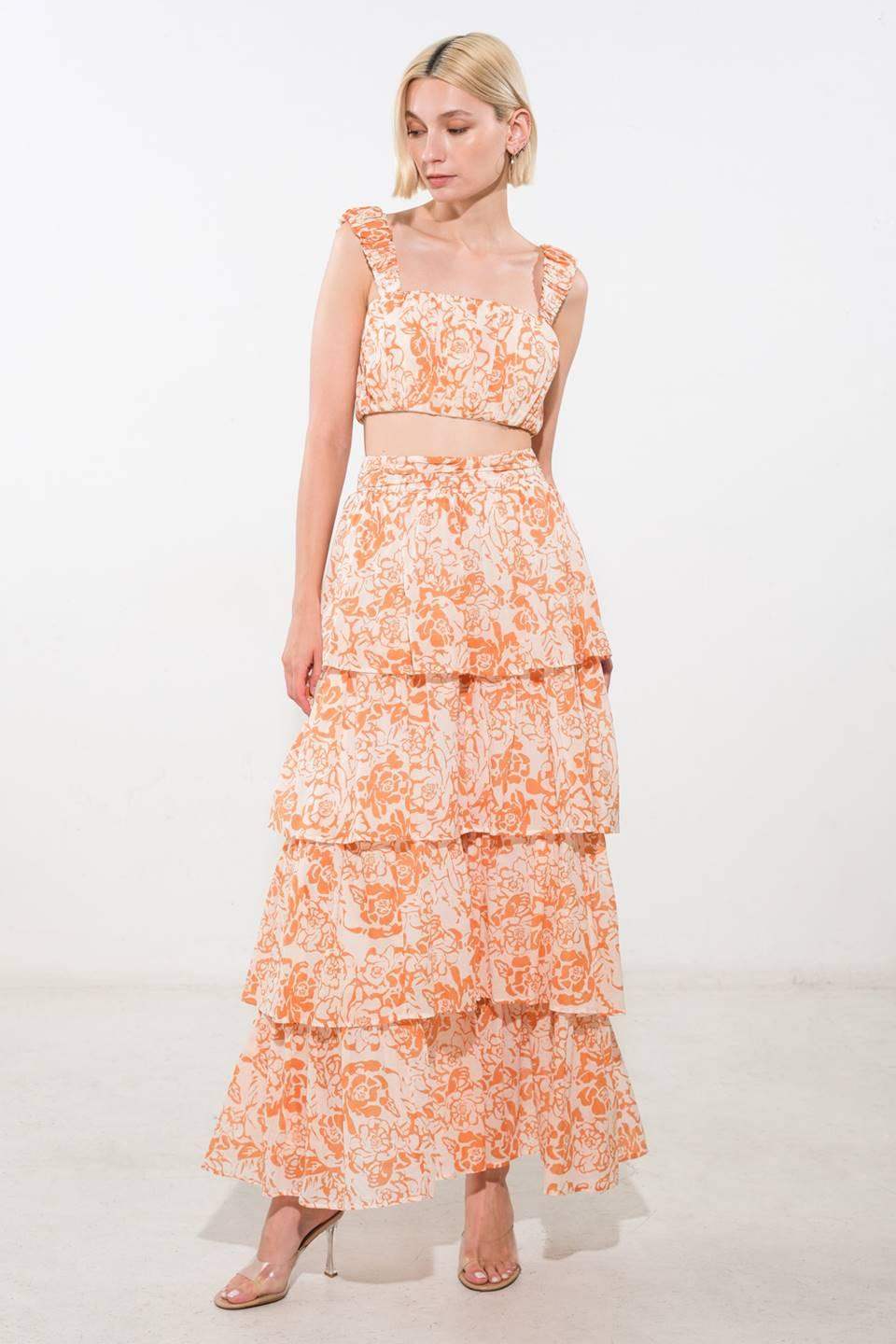 THERE IN MY MIND WOVEN MAXI SKIRT - Flying Tomato - Flyclothing LLC