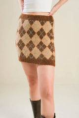 CHAMPAGNE COAST SWEATER MINI SKIRT - Flying Tomato - Flyclothing LLC