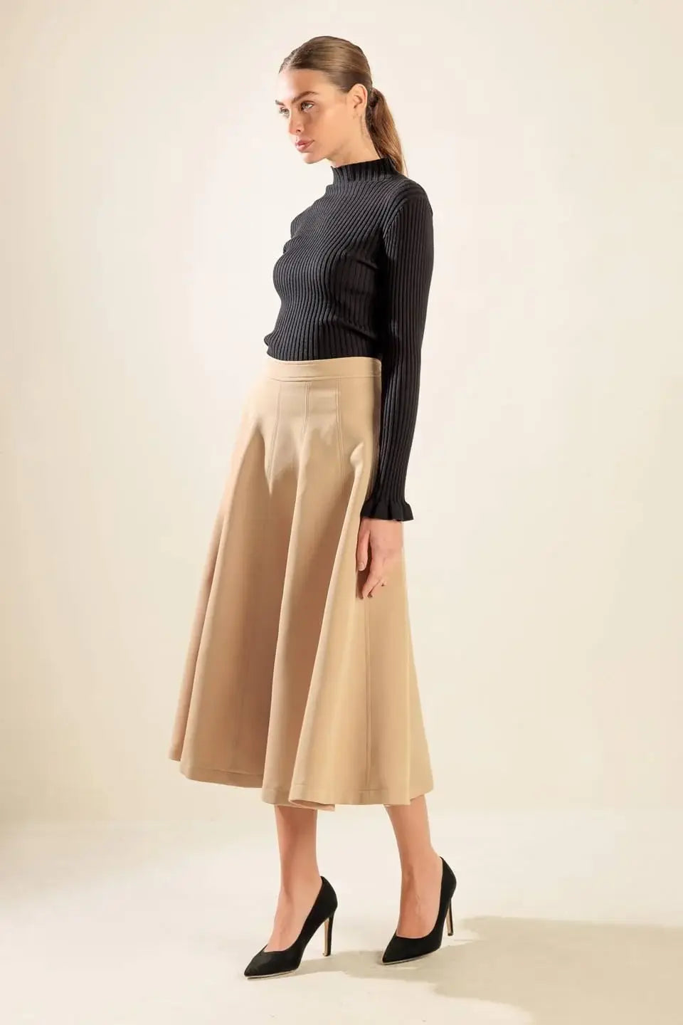 FALLING INTO BLISS WOVEN MIDI SKIRT - Flying Tomato - Flyclothing LLC
