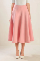 FALLING INTO BLISS WOVEN MIDI SKIRT - Flying Tomato - Flyclothing LLC