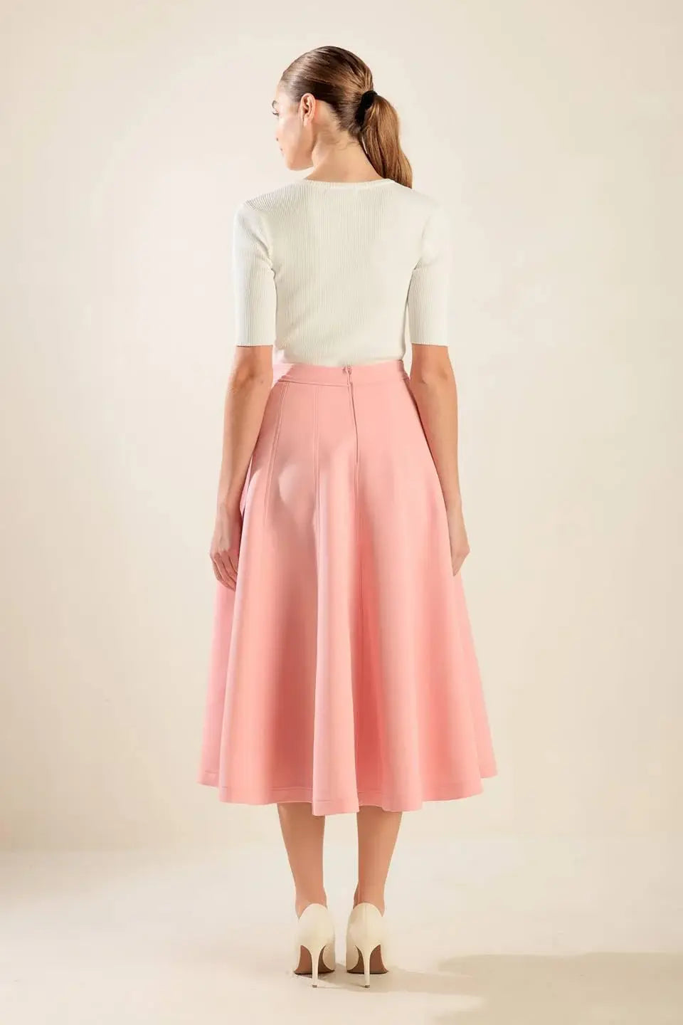 FALLING INTO BLISS WOVEN MIDI SKIRT - Flying Tomato - Flyclothing LLC