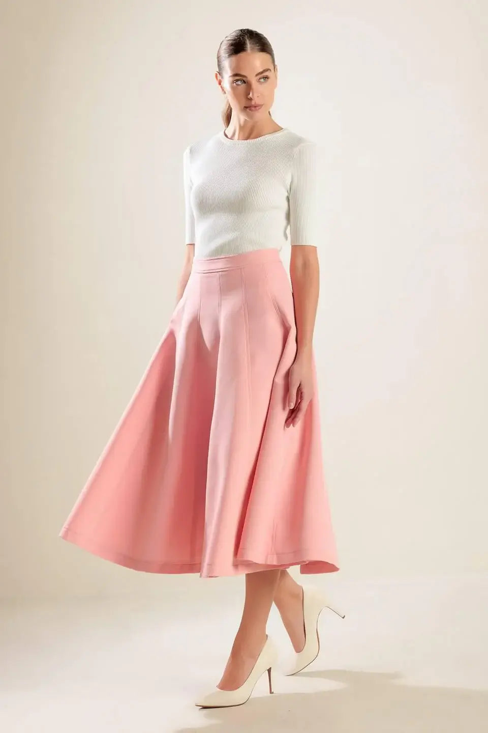 FALLING INTO BLISS WOVEN MIDI SKIRT - Flying Tomato - Flyclothing LLC