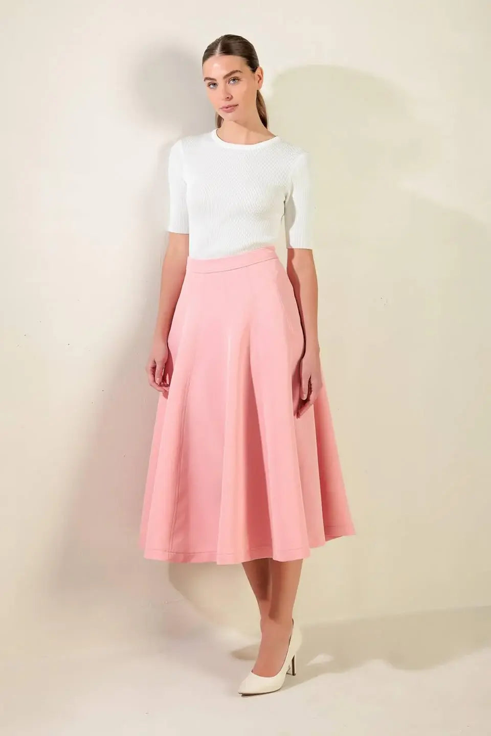 FALLING INTO BLISS WOVEN MIDI SKIRT - Flying Tomato - Flyclothing LLC