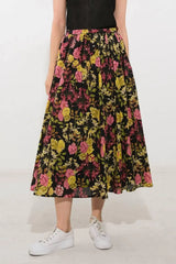 LOVE YOU MORE WOVEN MIDI SKIRT - Flying Tomato - Flyclothing LLC
