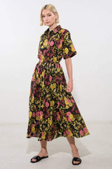 LOVE YOU MORE WOVEN MIDI SKIRT - Flying Tomato - Flyclothing LLC