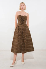 UPGRADED EVENT WOVEN MIDI SKIRT - Flying Tomato - Flyclothing LLC