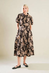 POSH PRESENCE WOVEN MIDI SKIRT - Flying Tomato - Flyclothing LLC