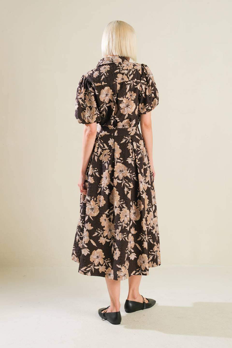 POSH PRESENCE WOVEN MIDI SKIRT - Flying Tomato - Flyclothing LLC
