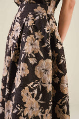 POSH PRESENCE WOVEN MIDI SKIRT - Flying Tomato - Flyclothing LLC