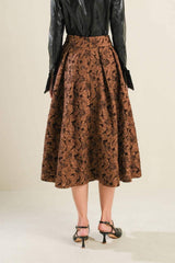 ETERNAL DEVOTION WOVEN FULL MIDI SKIRT - Flying Tomato - Flyclothing LLC