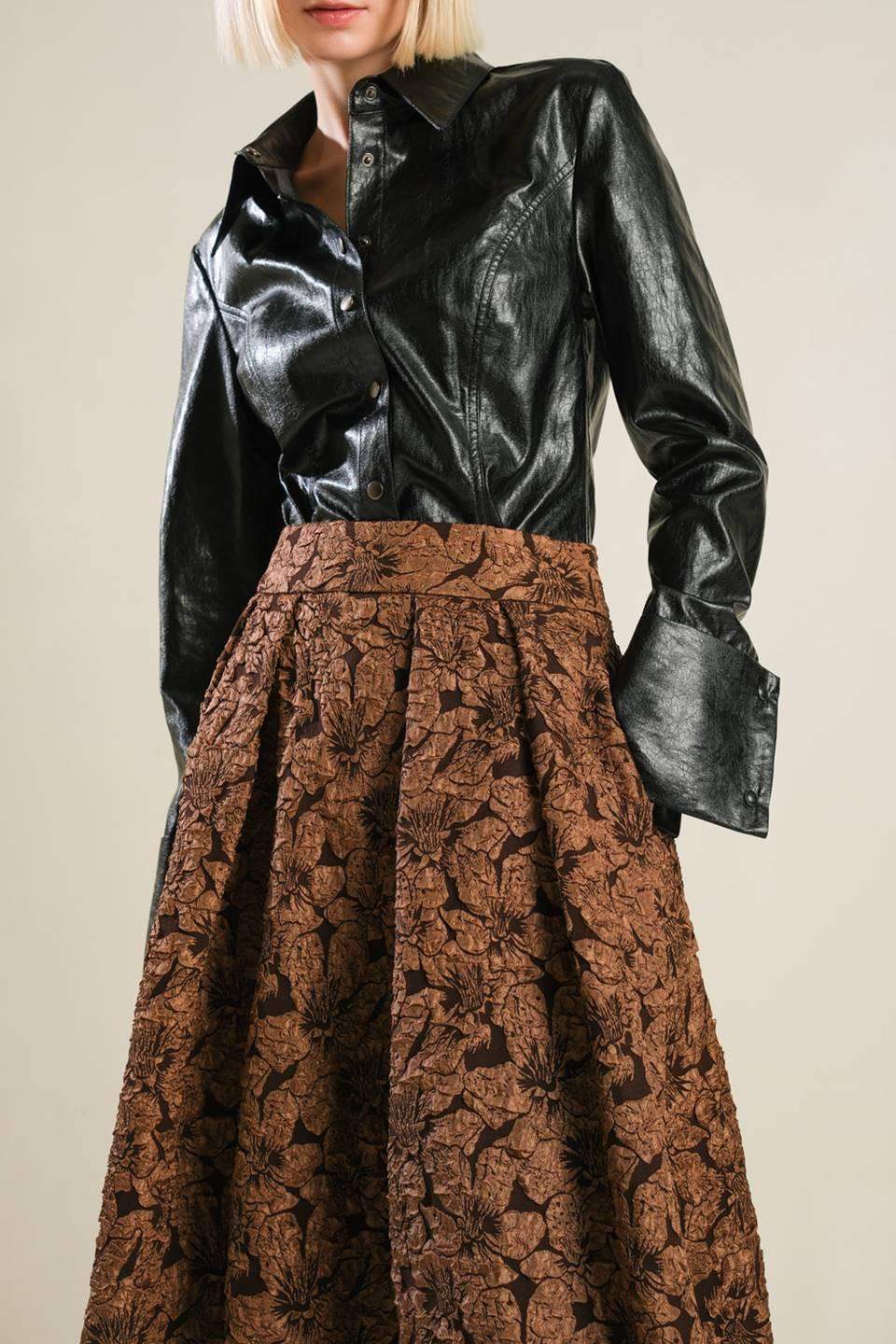 ETERNAL DEVOTION WOVEN FULL MIDI SKIRT - Flying Tomato - Flyclothing LLC