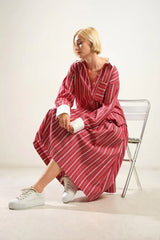 BEHIND THE GRIN WOVEN MIDI SKIRT - Flying Tomato - Flyclothing LLC
