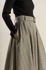MOODY ALLURE WOVEN MIDI SKIRT - Flying Tomato - Flyclothing LLC