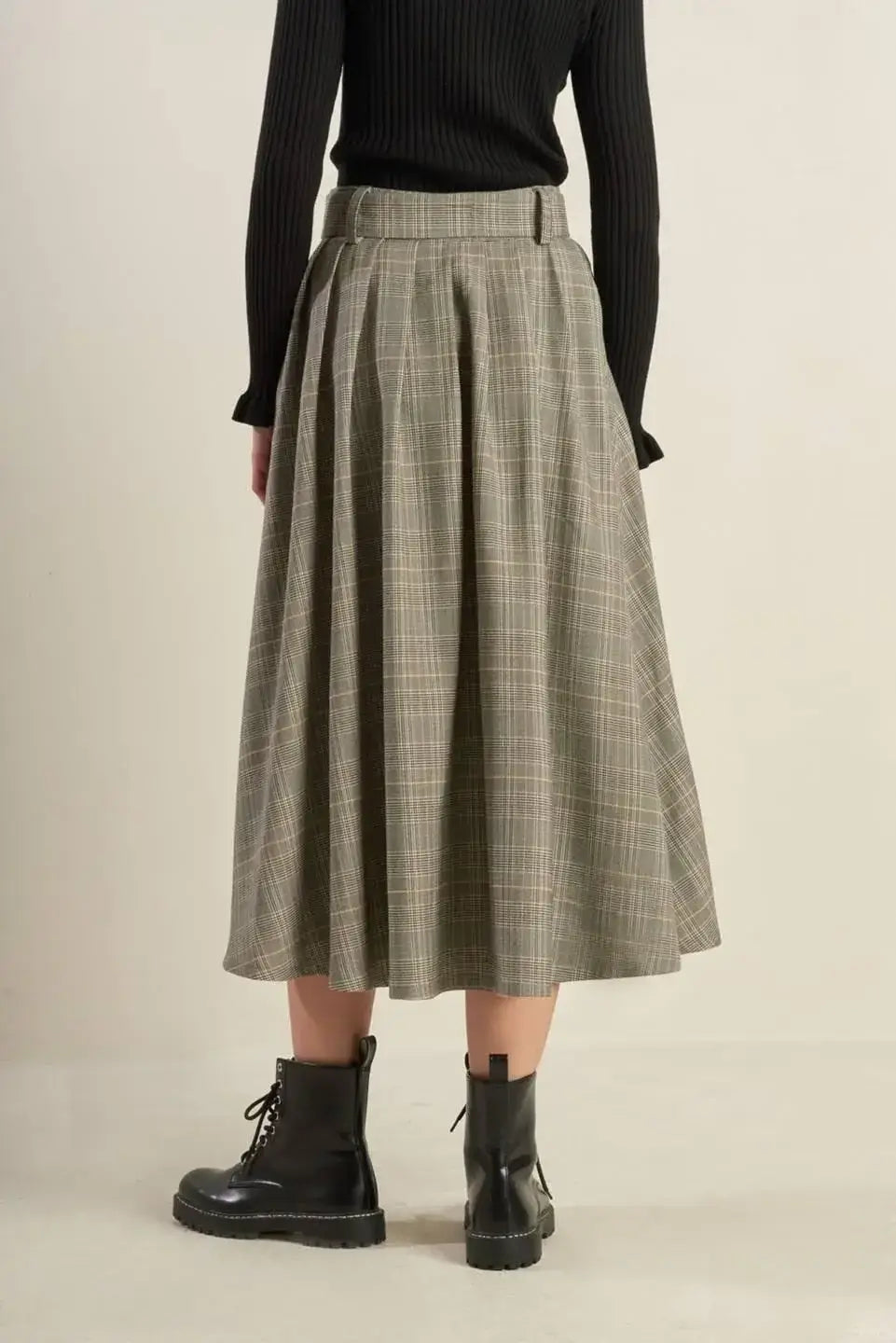 MOODY ALLURE WOVEN MIDI SKIRT - Flying Tomato - Flyclothing LLC