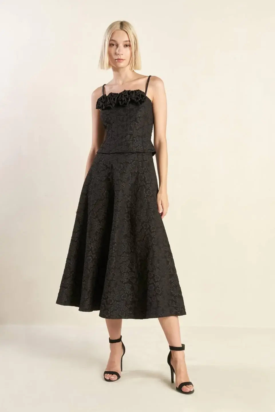 FOREVER DAYDREAMING WOVEN MIDI SKIRT - Flying Tomato - Flyclothing LLC