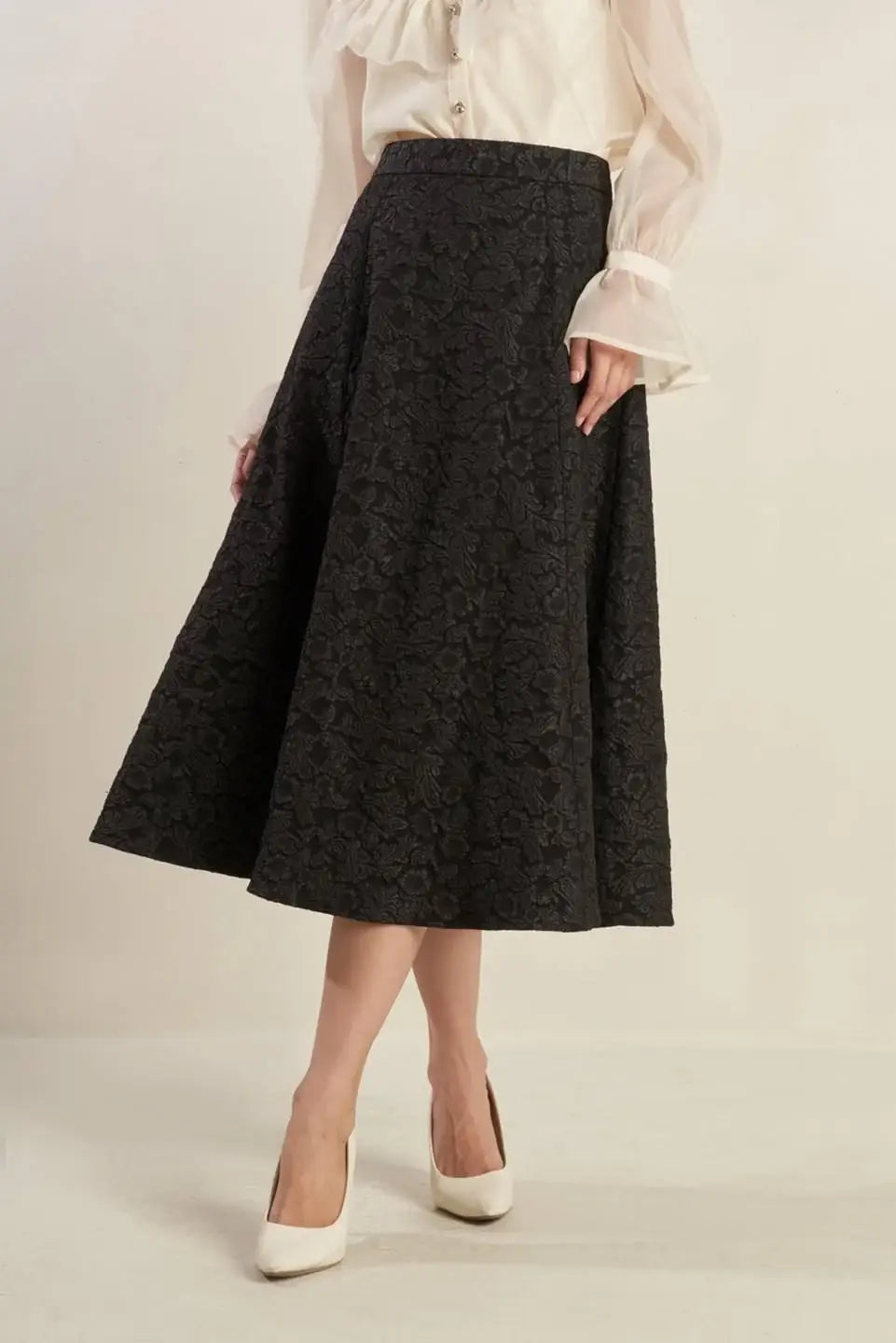 FOREVER DAYDREAMING WOVEN MIDI SKIRT - Flying Tomato - Flyclothing LLC