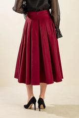 DANCE WITH DESTINY WOVEN MIDI SKIRT - Flying Tomato - Flyclothing LLC