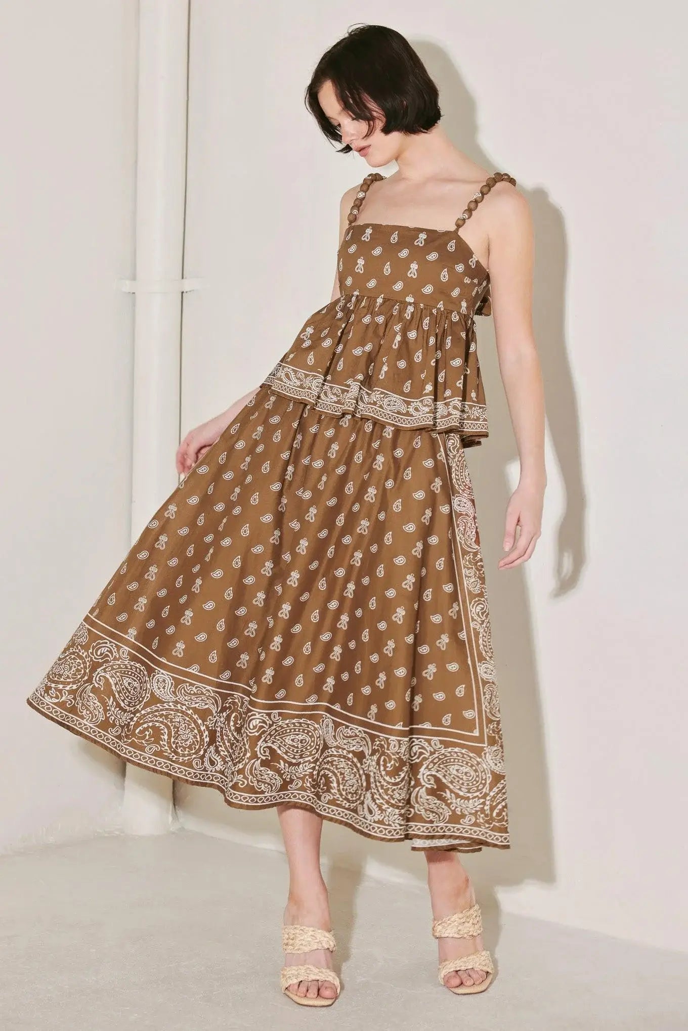 THE MORE THE MERRIER WOVEN FULL MIDI SKIRT - Flying Tomato - Flyclothing LLC