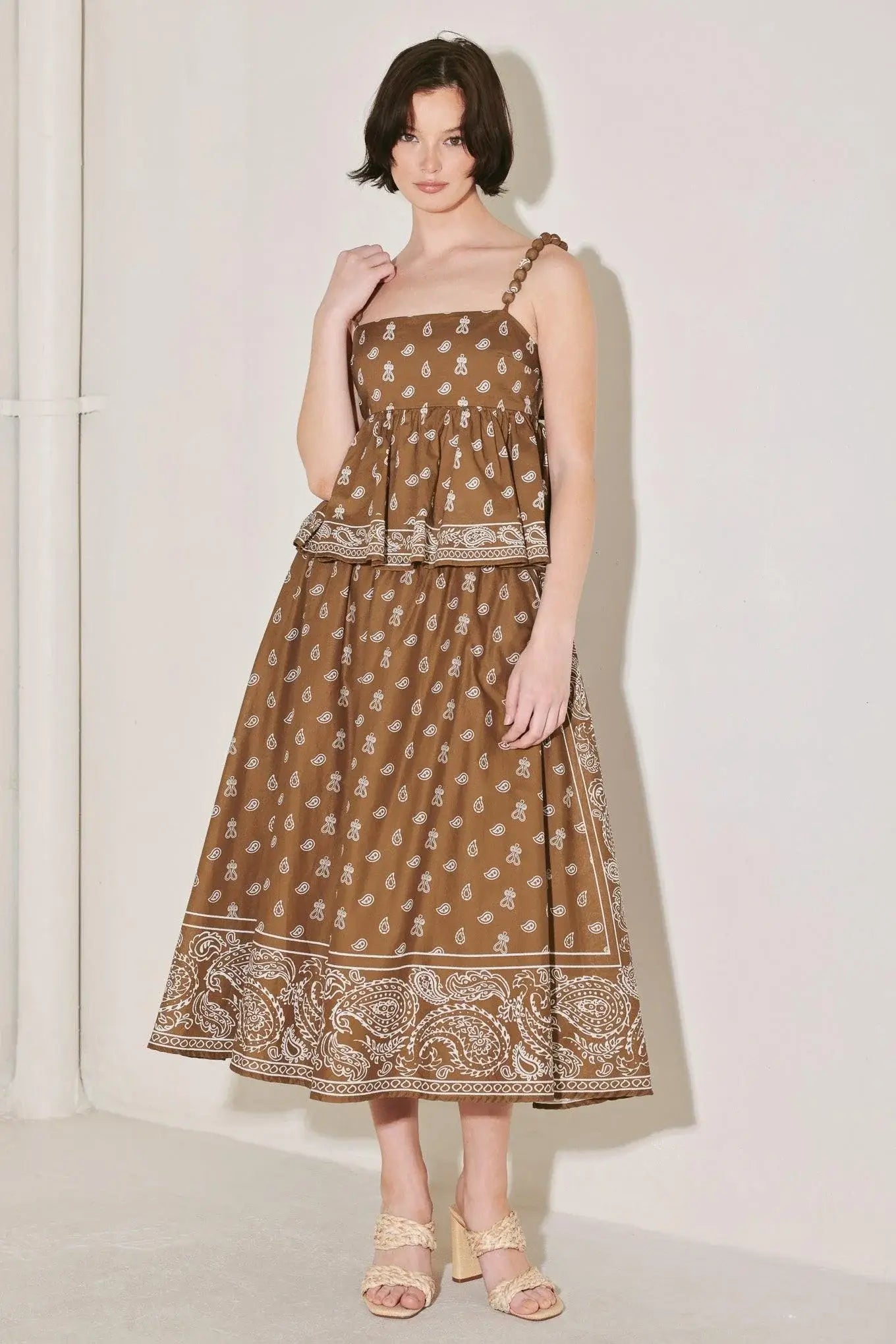THE MORE THE MERRIER WOVEN FULL MIDI SKIRT - Flying Tomato - Flyclothing LLC
