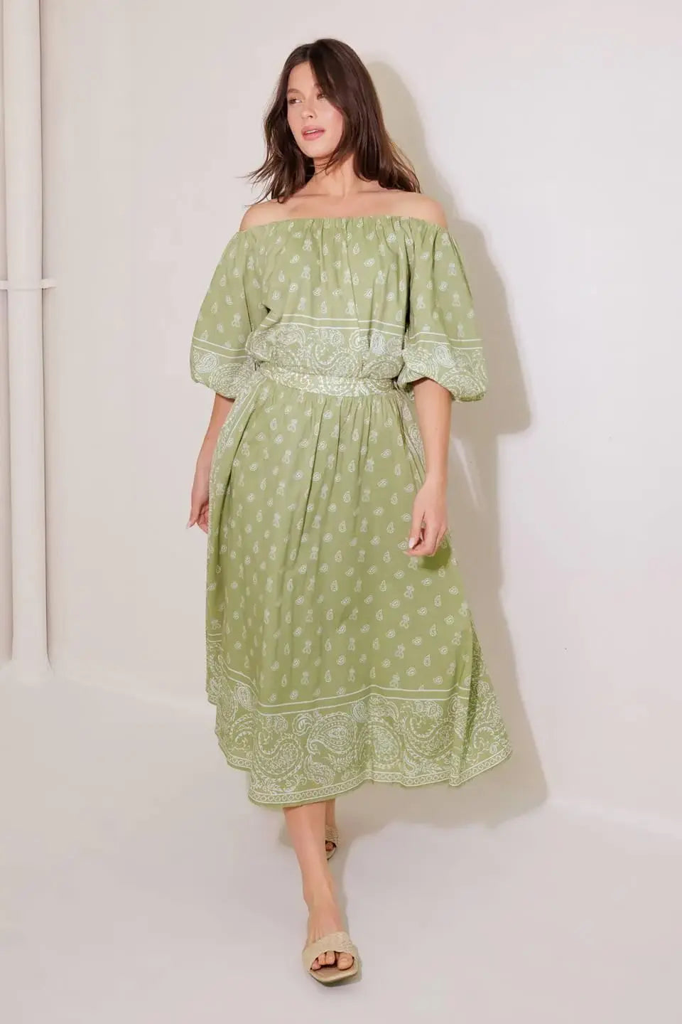 THE MORE THE MERRIER WOVEN FULL MIDI SKIRT - Flying Tomato - Flyclothing LLC