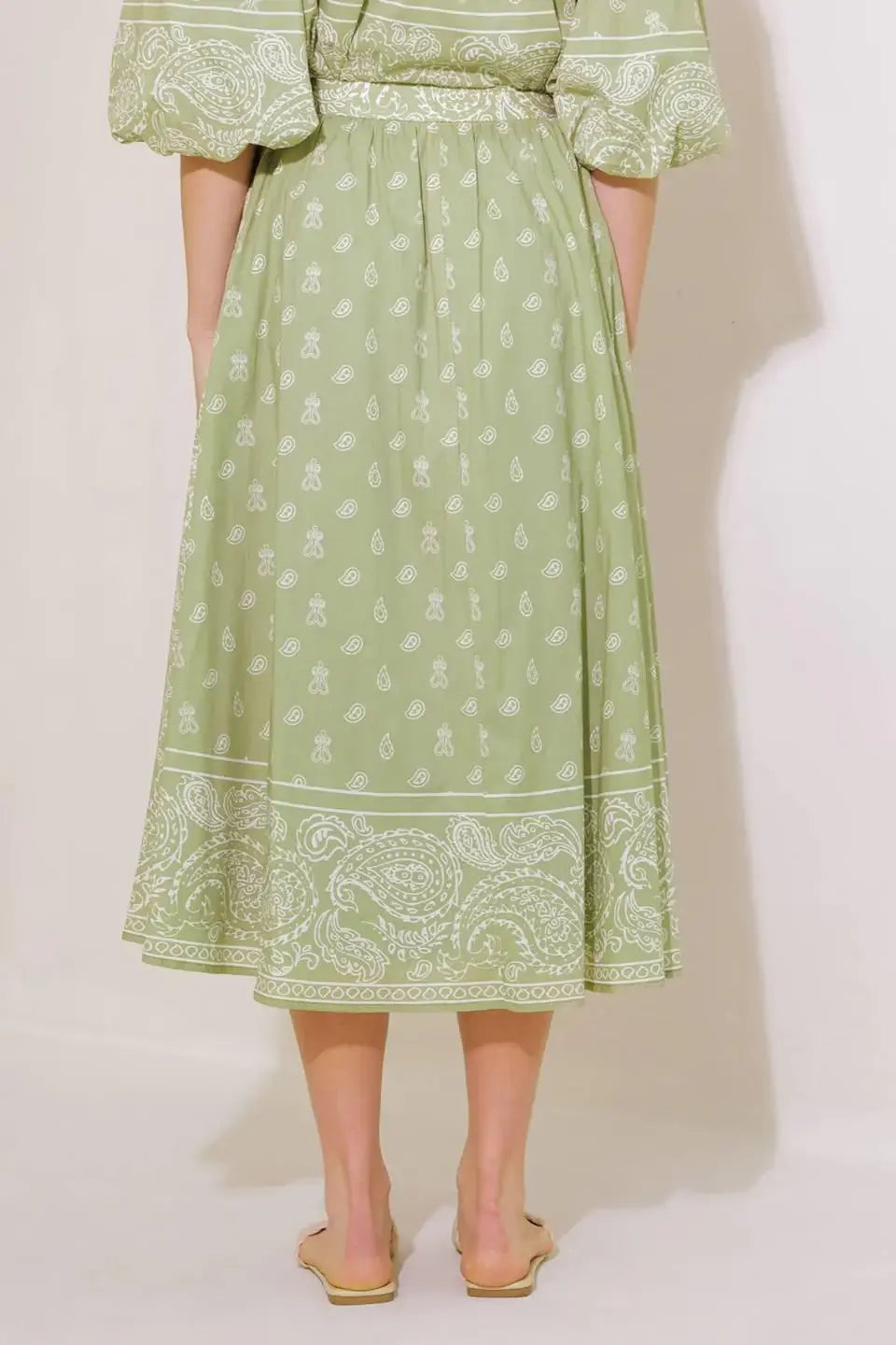 THE MORE THE MERRIER WOVEN FULL MIDI SKIRT - Flying Tomato - Flyclothing LLC