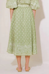 THE MORE THE MERRIER WOVEN FULL MIDI SKIRT - Flying Tomato - Flyclothing LLC