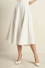 WALK WITH ME WOVEN MIDI SKIRT - Flying Tomato - Flyclothing LLC