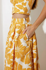 PLAIN OPTIMISM WOVEN MIDI SKIRT - Flying Tomato - Flyclothing LLC