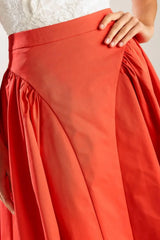 LUNCH WITH THE GIRLS WOVEN FULL MIDI SKIRT - Flying Tomato - Flyclothing LLC