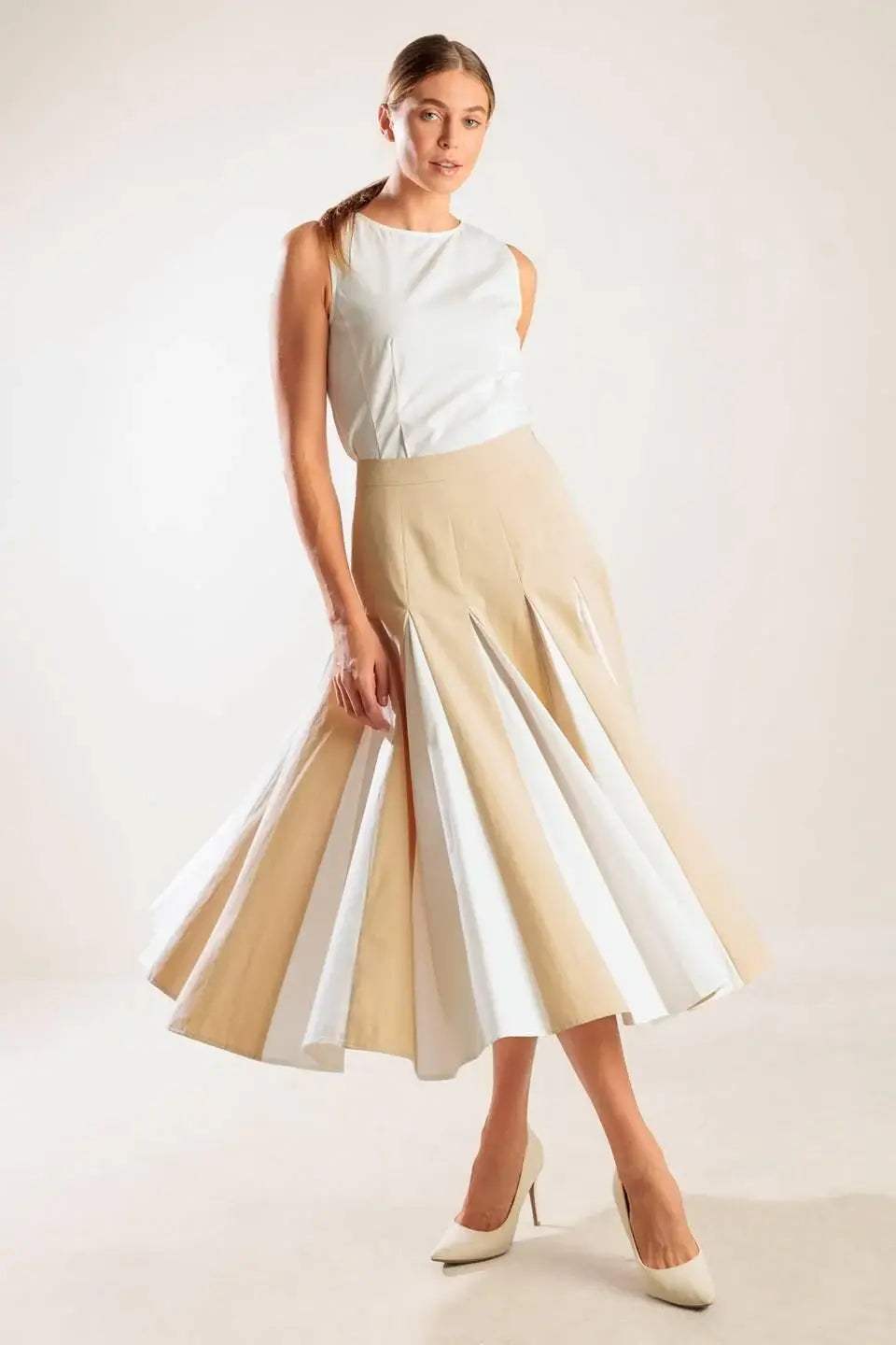 THE SWEETEST THING WOVEN MIDI SKIRT - Flying Tomato - Flyclothing LLC