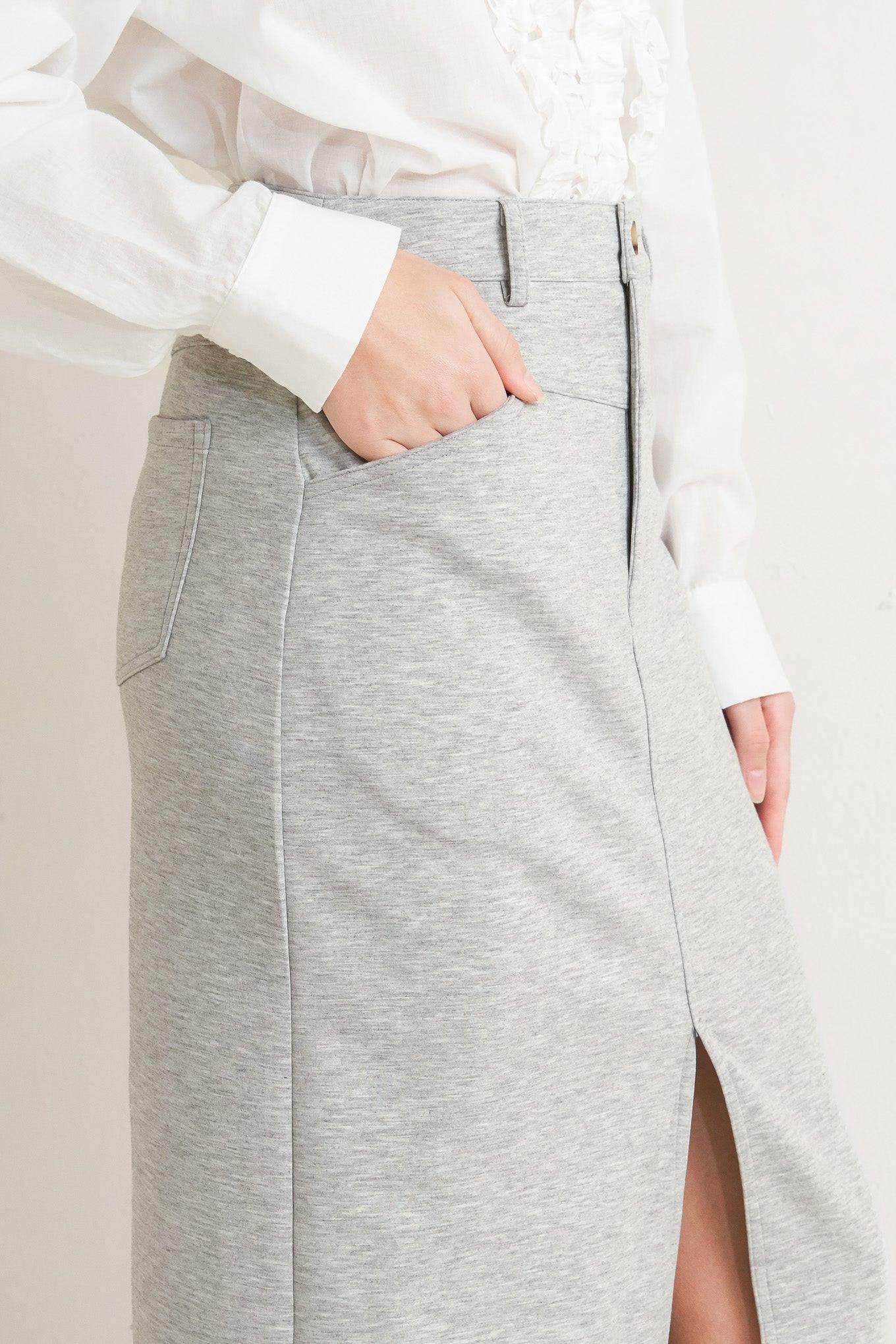 LOVELY BY NATURE KNIT MIDI SKIRT - Flying Tomato - Flyclothing LLC