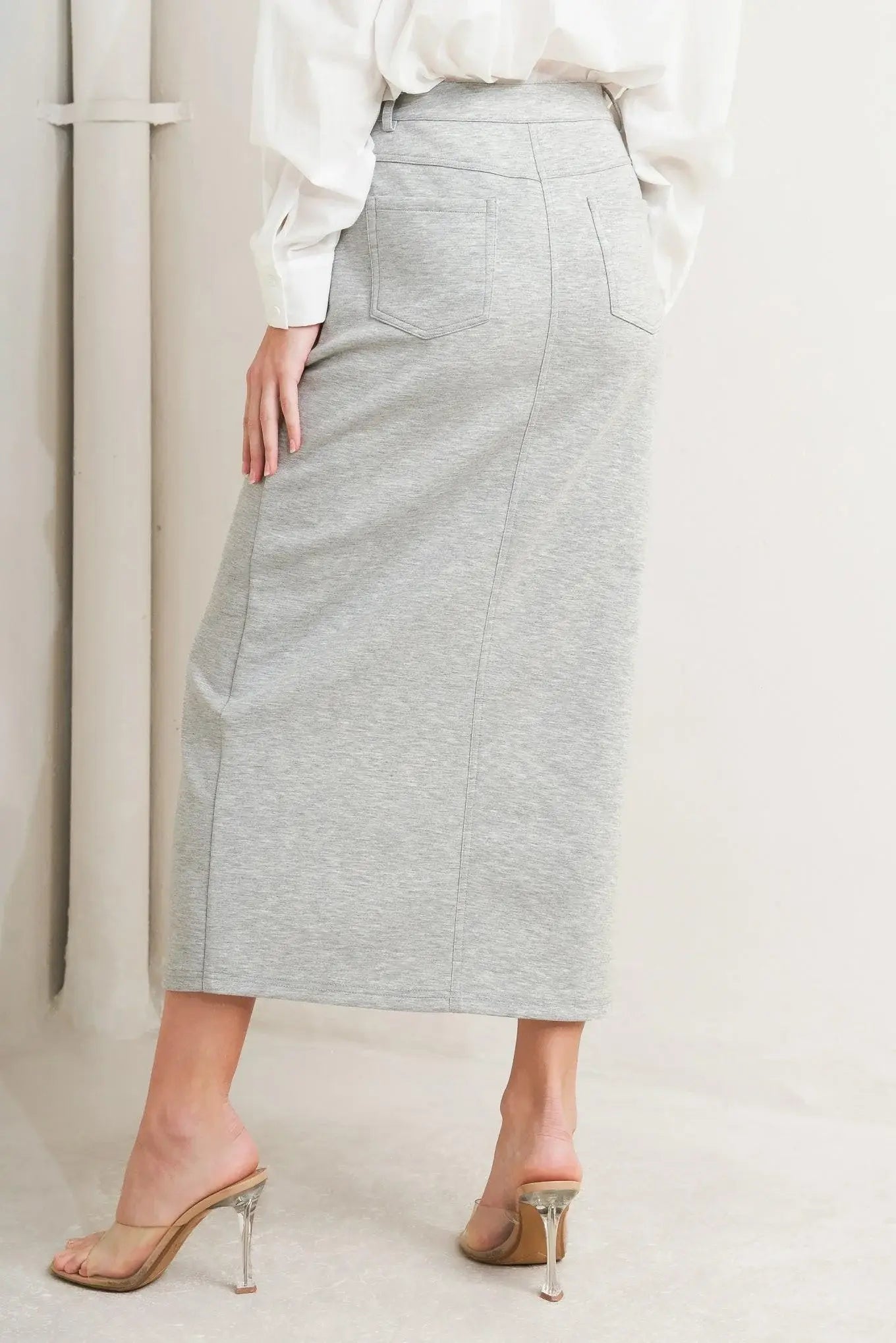 LOVELY BY NATURE KNIT MIDI SKIRT - Flying Tomato - Flyclothing LLC
