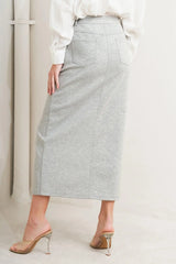 LOVELY BY NATURE KNIT MIDI SKIRT - Flying Tomato - Flyclothing LLC