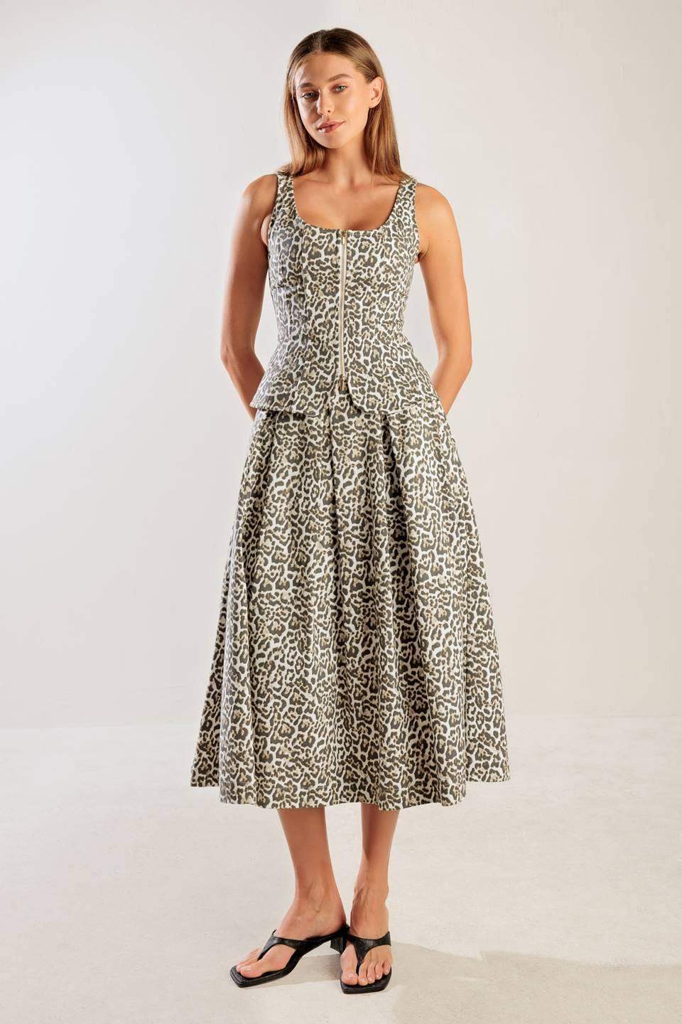 SOMETHING SPECIAL WOVEN MIDI FULL SKIRT - Flying Tomato - Flyclothing LLC
