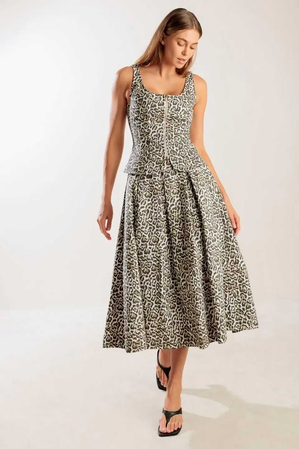 SOMETHING SPECIAL WOVEN MIDI FULL SKIRT - Flying Tomato - Flyclothing LLC