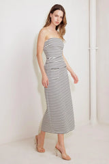 WINDING PATH STRIPED WOVEN SKIRT - Flying Tomato - Flyclothing LLC