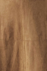 SANDSTONE SILHOUETTE FAUX SUEDE MIDI SKIRT - Flying Tomato - Flyclothing LLC
