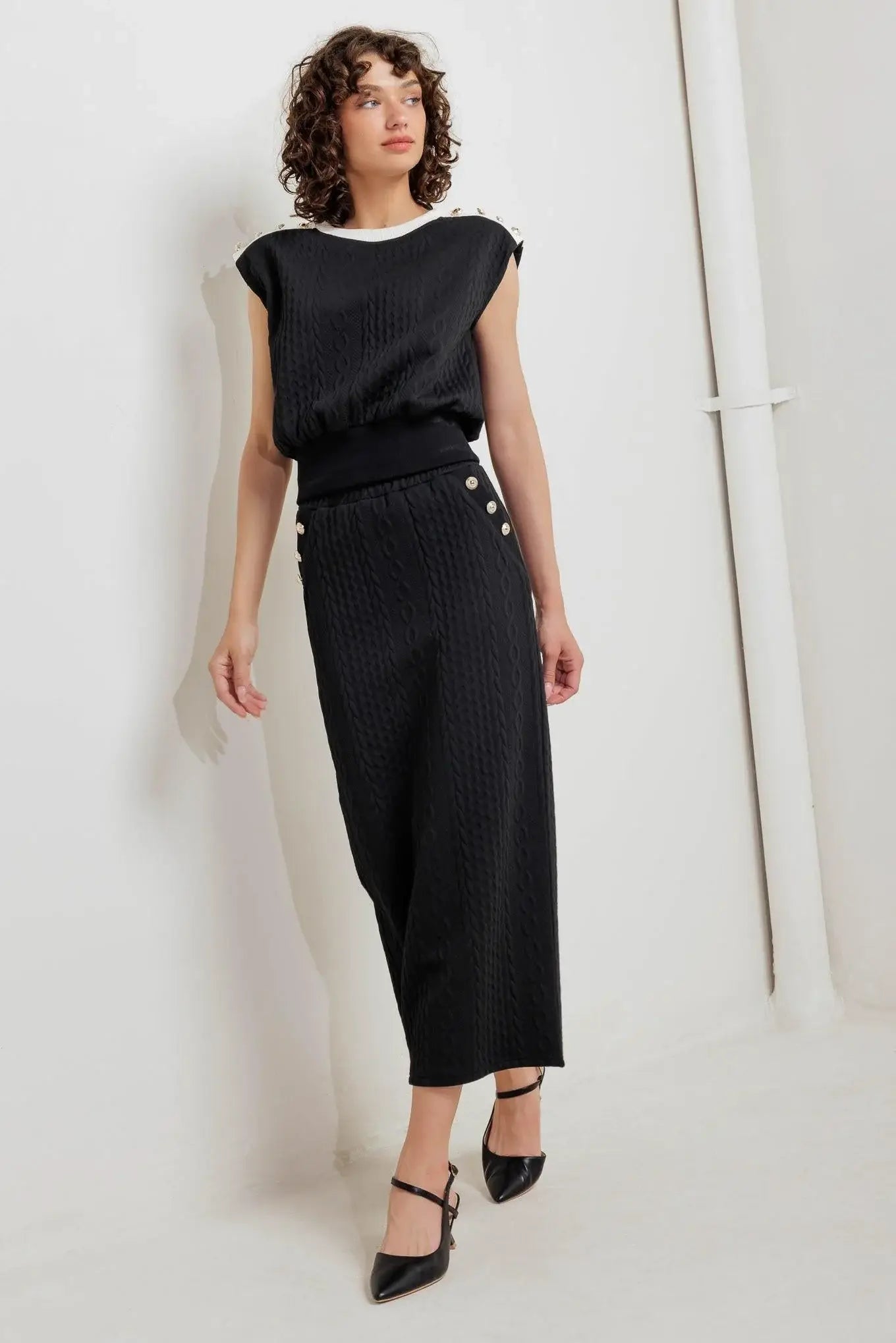 URBAN LUXE COMMAND KNIT MIDI SKIRT - Flying Tomato - Flyclothing LLC