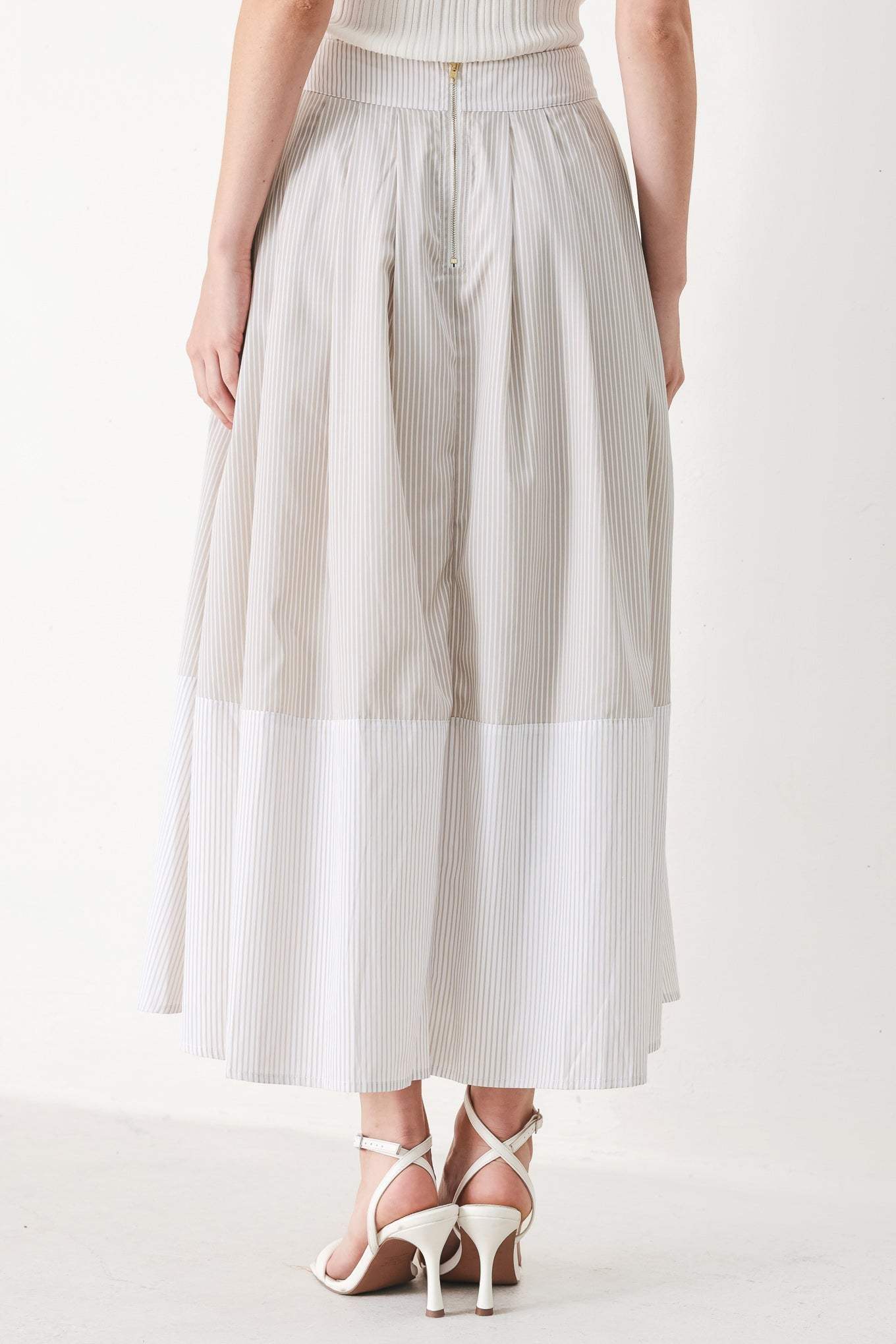 COASTAL LIGHT WOVEN MIDI SKIRT - Flying Tomato - Flyclothing LLC