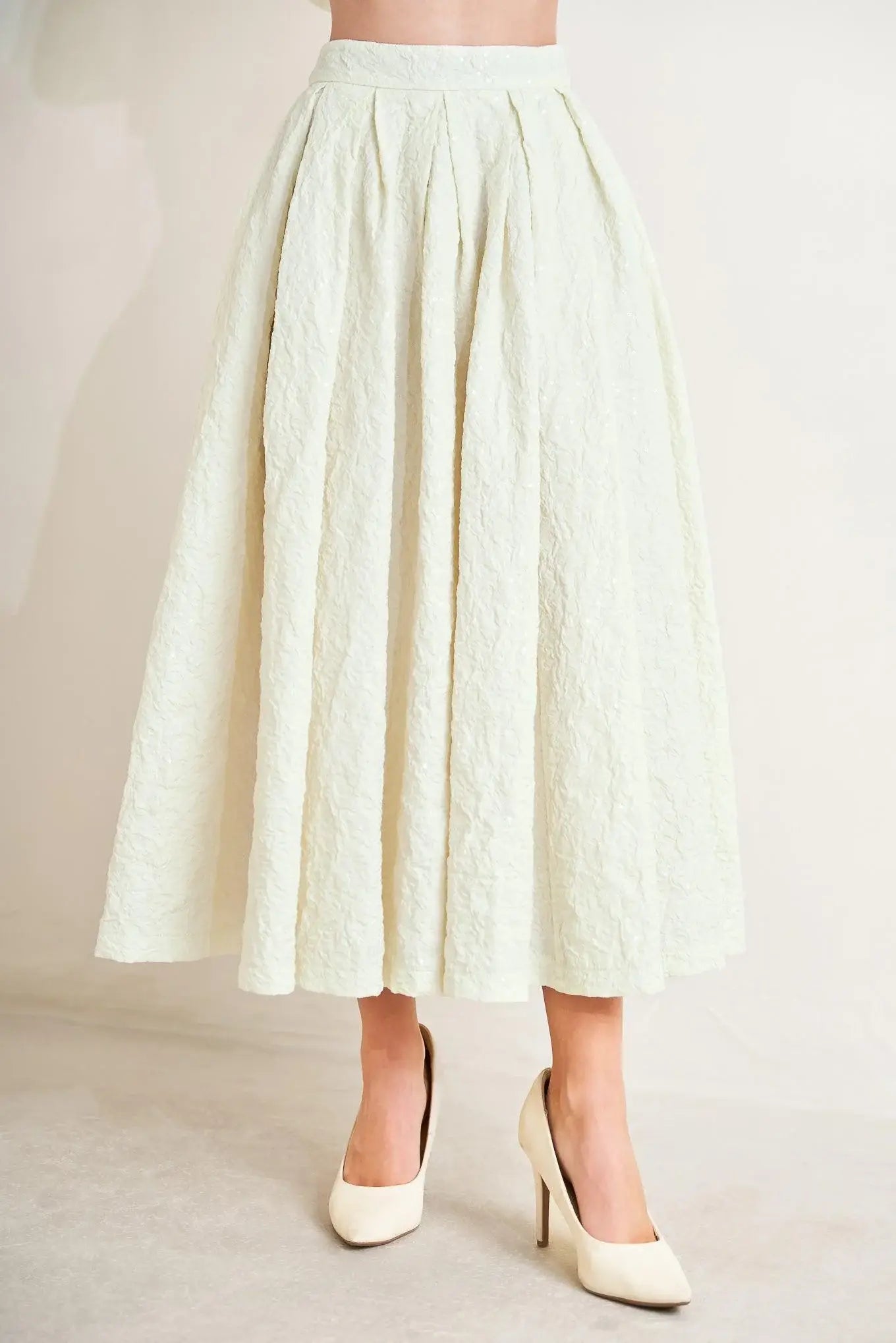 GRAND ENTRANCE WOVEN FULL SKIRT - Flying Tomato - Flyclothing LLC