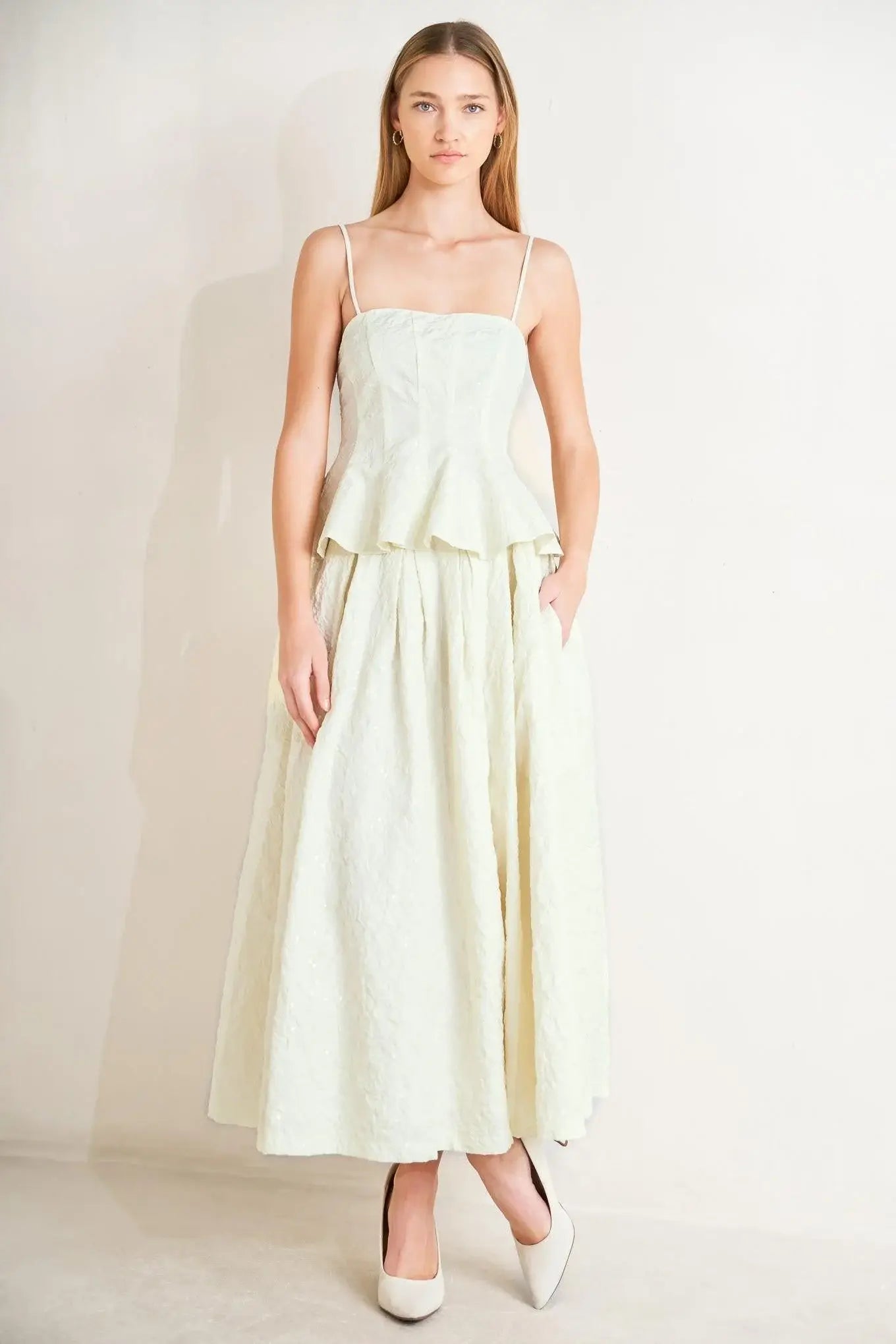 GRAND ENTRANCE WOVEN FULL SKIRT - Flying Tomato - Flyclothing LLC