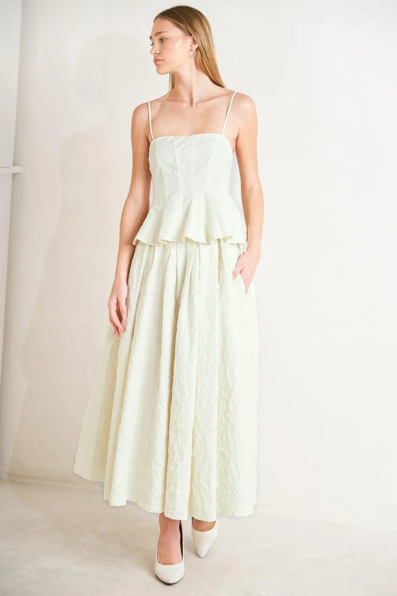 GRAND ENTRANCE WOVEN FULL SKIRT - Flying Tomato - Flyclothing LLC