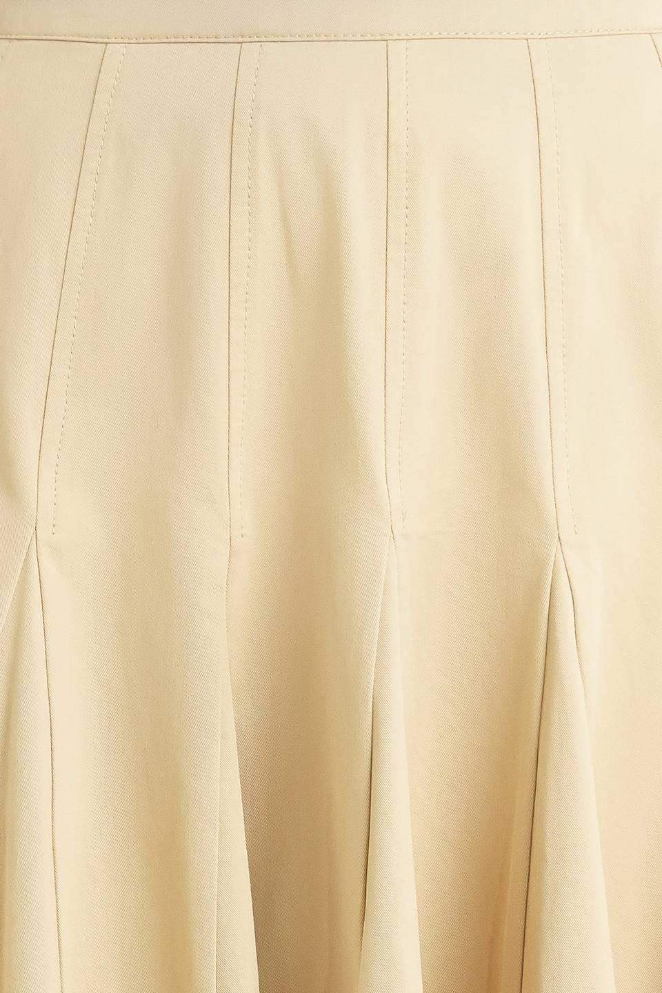 PALE FRAME WOVEN TAUPE CIRCLE SKIRT - Flying Tomato - Flyclothing LLC