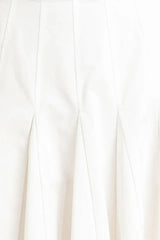 PALE FRAME WHITE WOVEN CIRCLE SKIRT - Flying Tomato - Flyclothing LLC