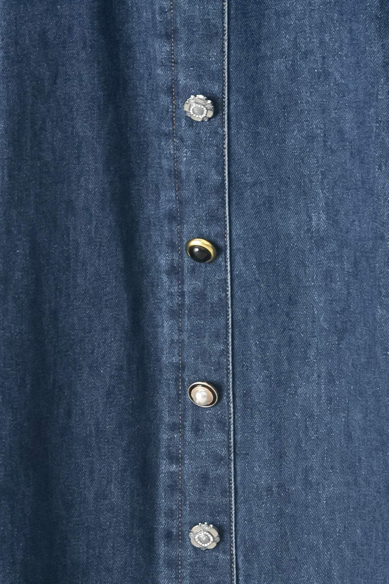 SWEET TALKER DENIM CIRCLE MIDI SKIRT - Flying Tomato - Flyclothing LLC